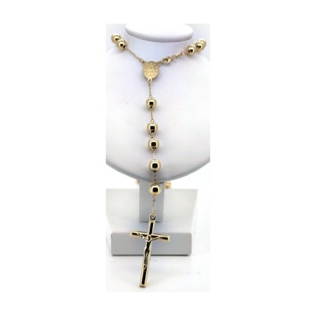 Cadena rosario de oro 18k 2